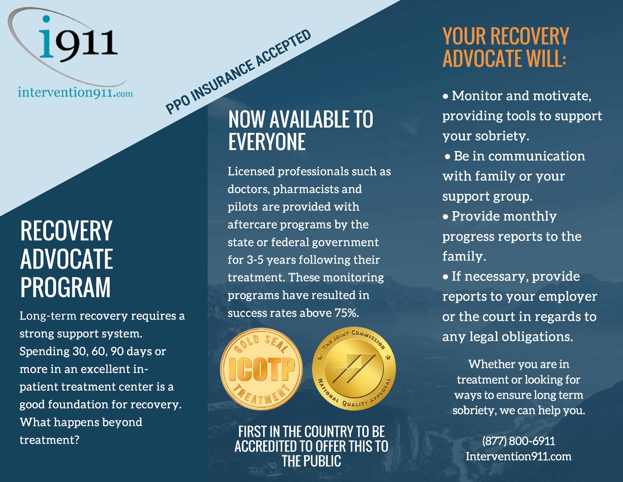 recovery advocate brochure